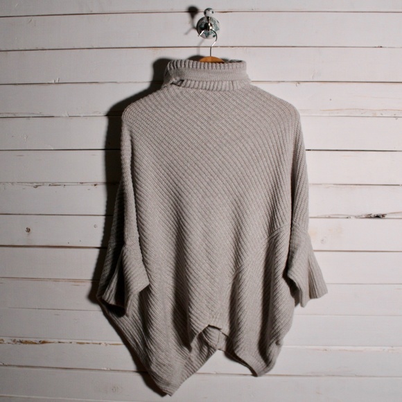 Soft & Cozy Oversized Cowl Neck Poncho - Picture 2 of 7